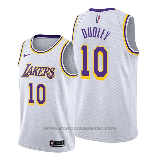 Maglia Los Angeles Lakers Jarojo Dudley #10 Association Bianco